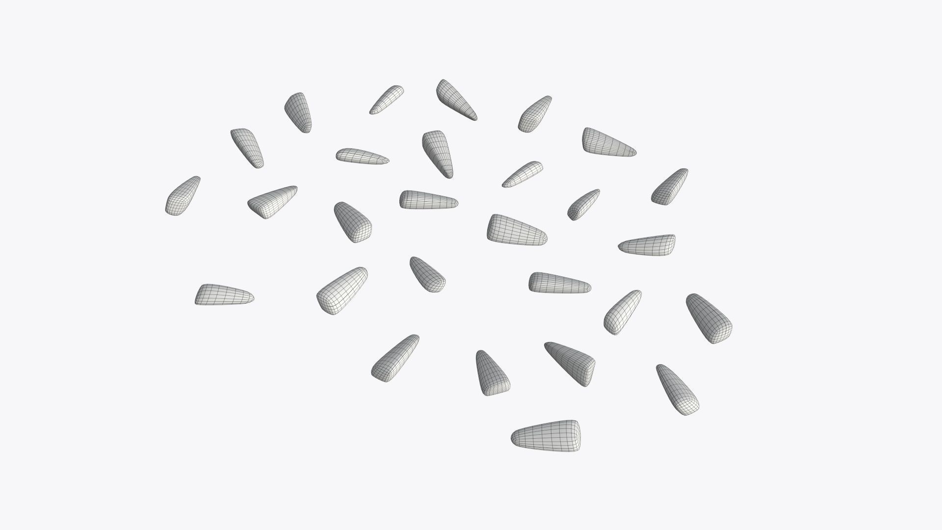 Pomegranate ripe seeds 3D model_4