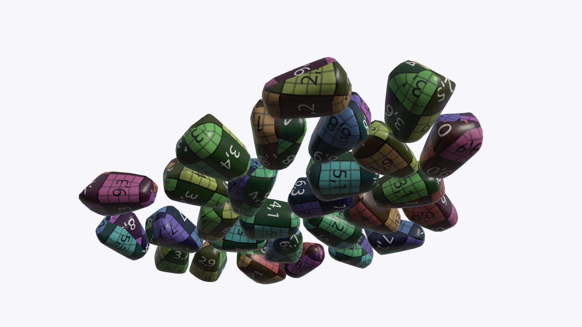 Pomegranate ripe seeds 3D model_10