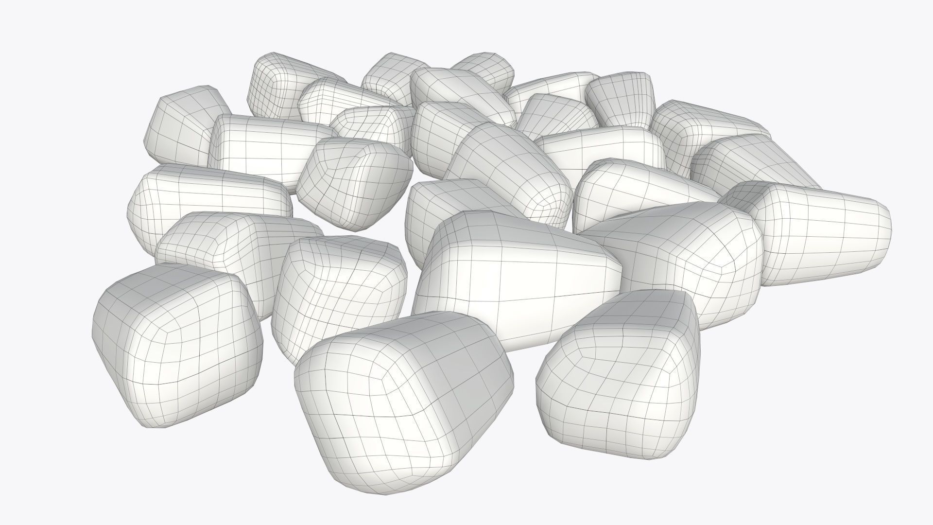 Pomegranate ripe seeds 3D model_5