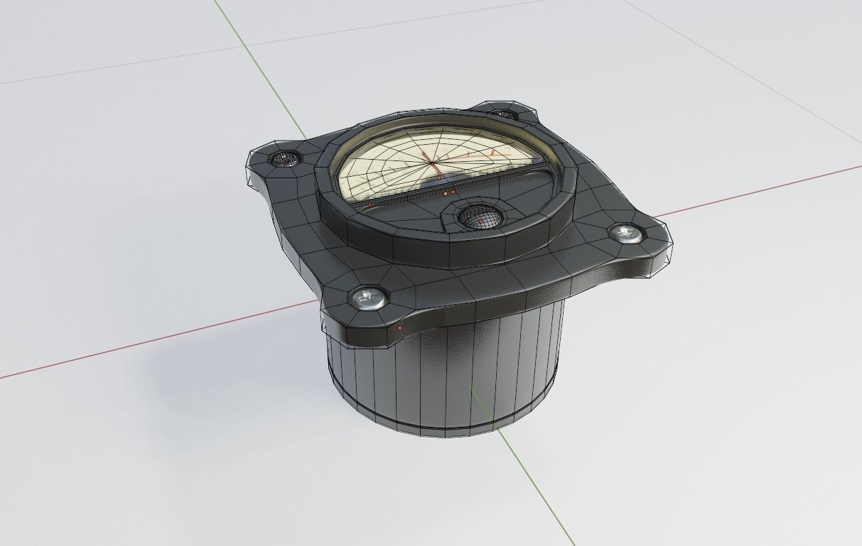 electronic meter 3D model_3