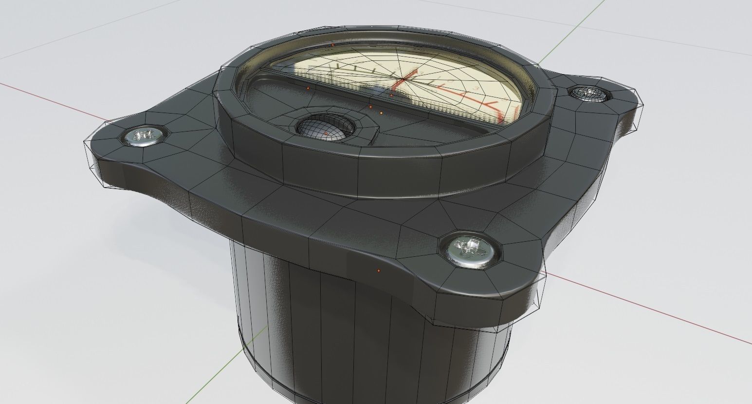 electronic meter 3D model_4