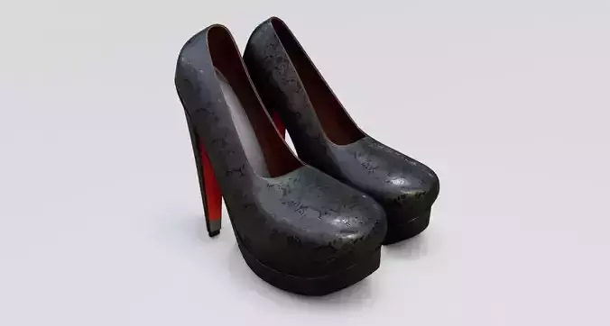 High Heels Women Shoes 3D model