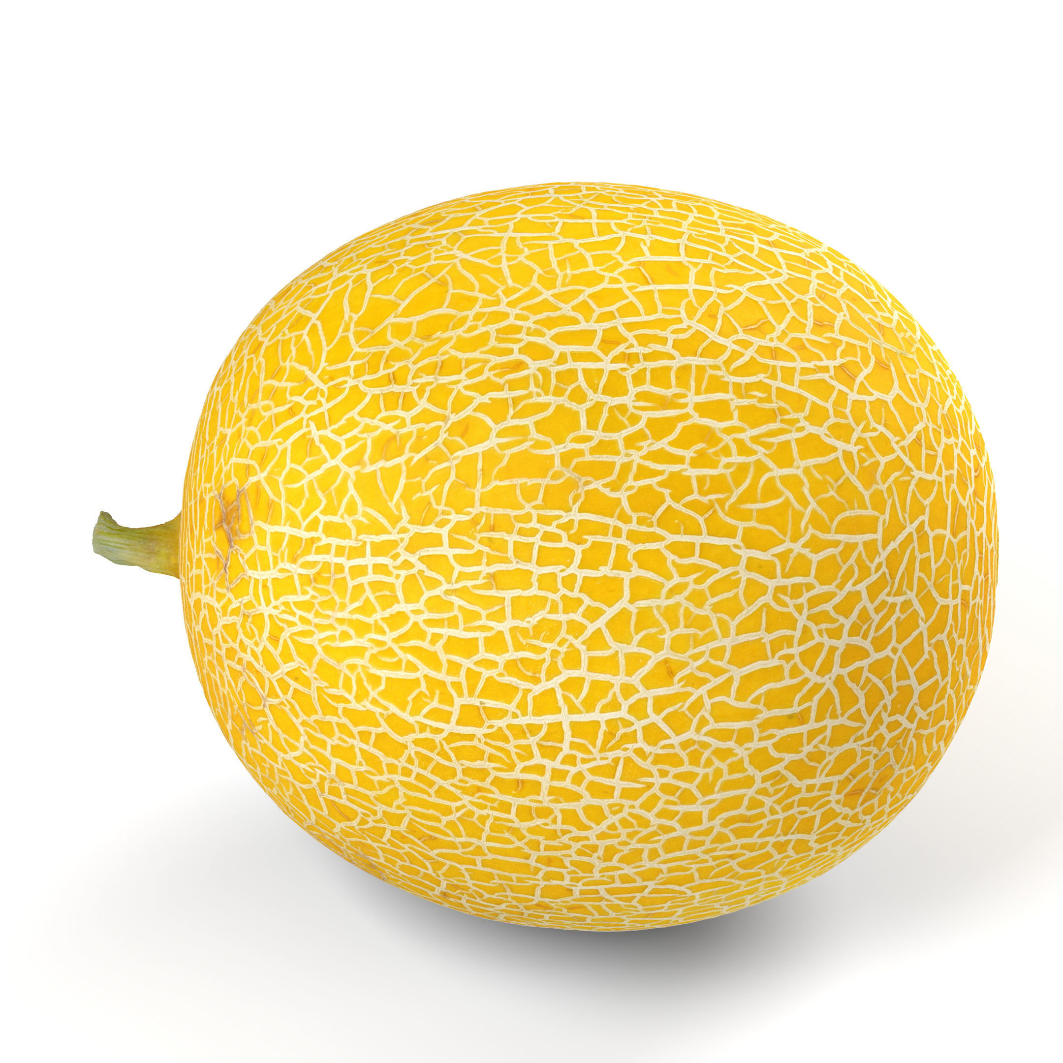 3D model Yellow Japanese Melon Photorealistic Scan VR / AR / lowpoly