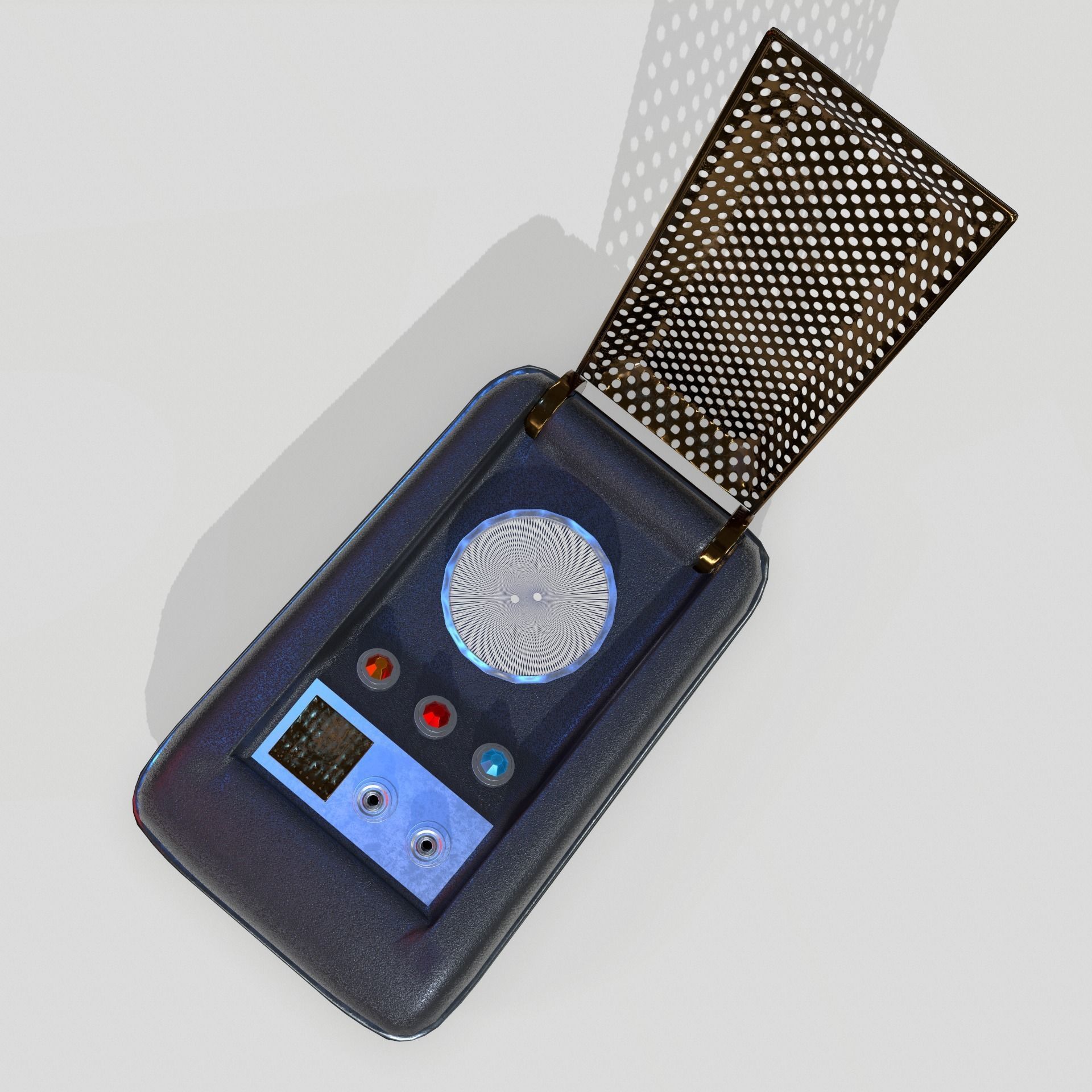  Sci-Fi Communicator PBR Low-poly 3D model_5