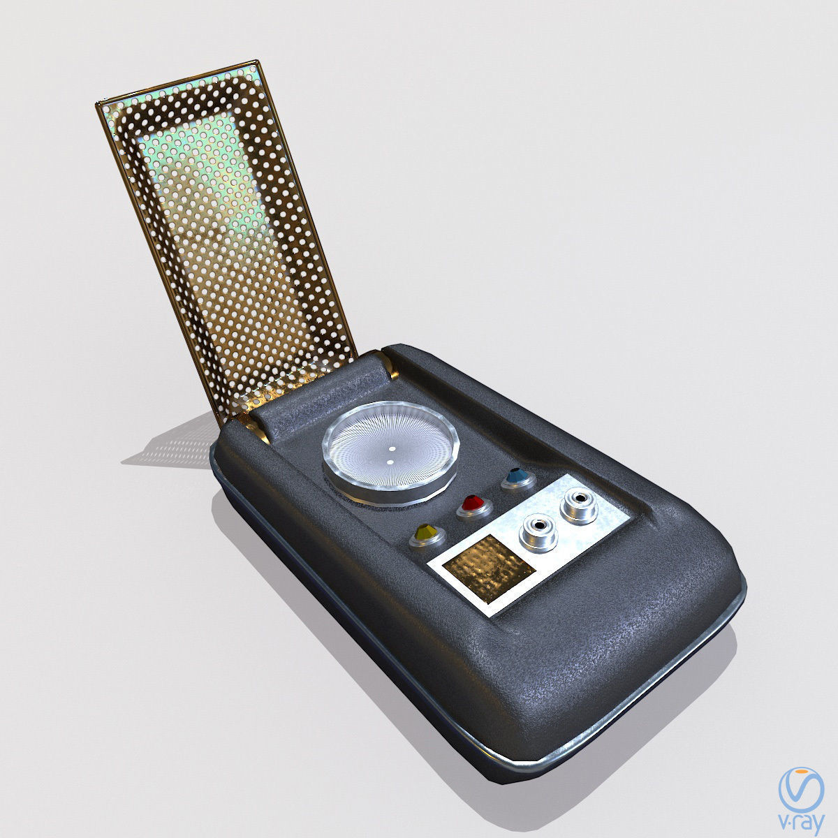  Sci-Fi Communicator PBR Low-poly 3D model_9