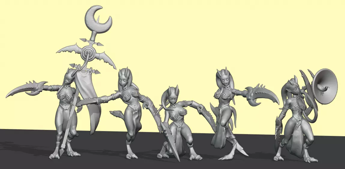 Pleasure Demon set 1 3D print model_0
