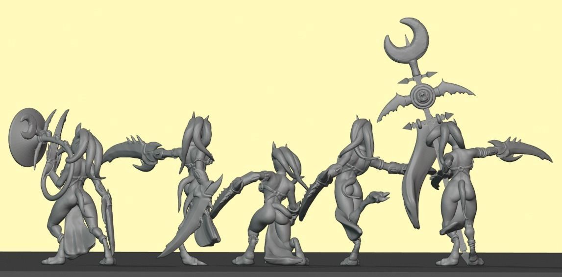 Pleasure Demon set 1 3D print model_4