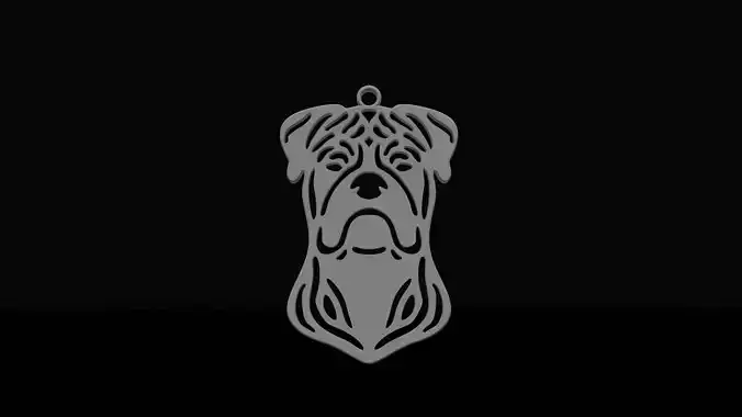 American Bulldog pendant