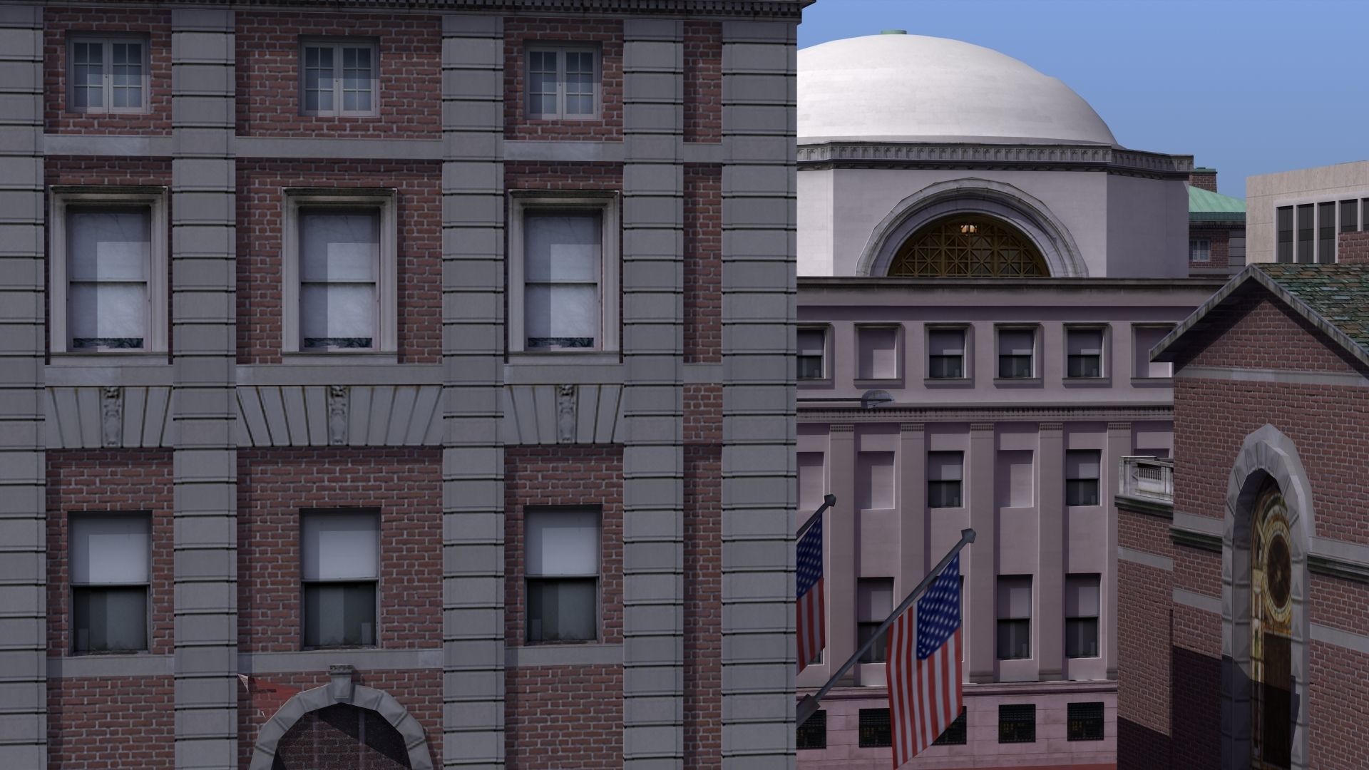 University Campus Low-poly 3D model_5