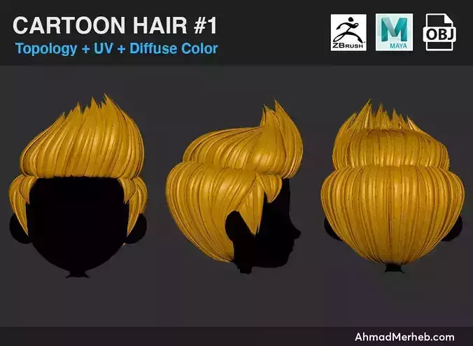 Cartoon Hair 1