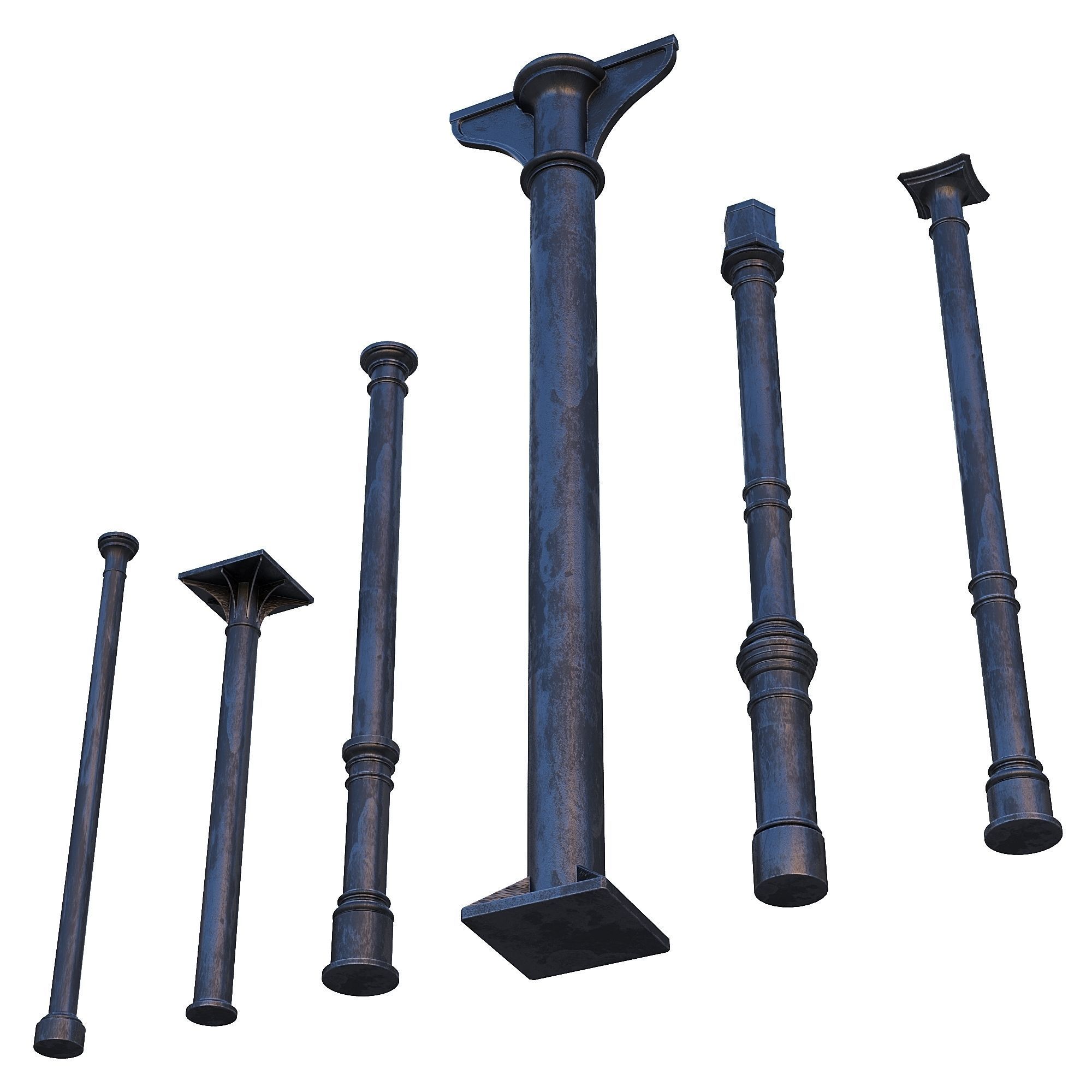 Cast iron columns 2 3D model_2