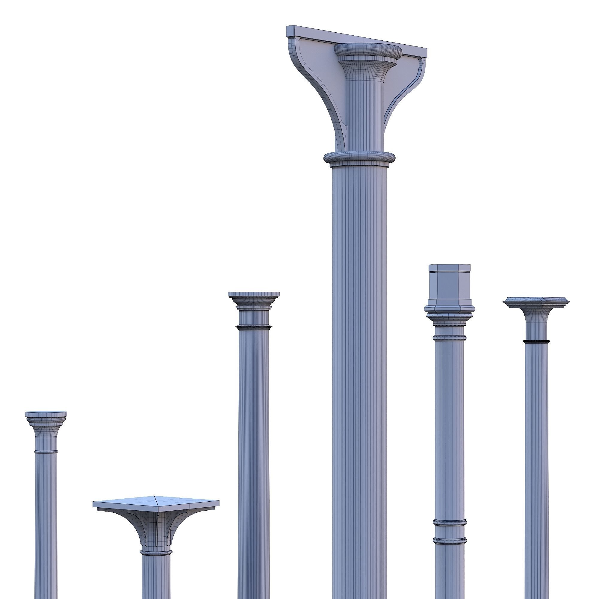 Cast iron columns 2 3D model_5