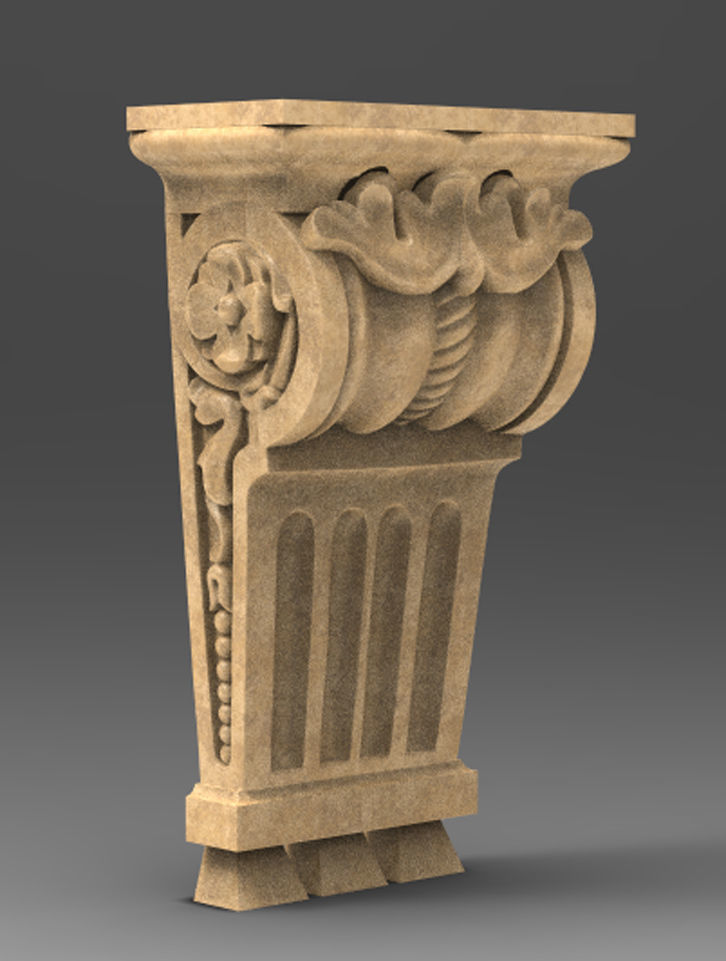 Corbel Decorative 2 3D model