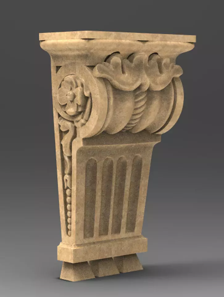 Corbel Decorative 2 3D model 3D print model