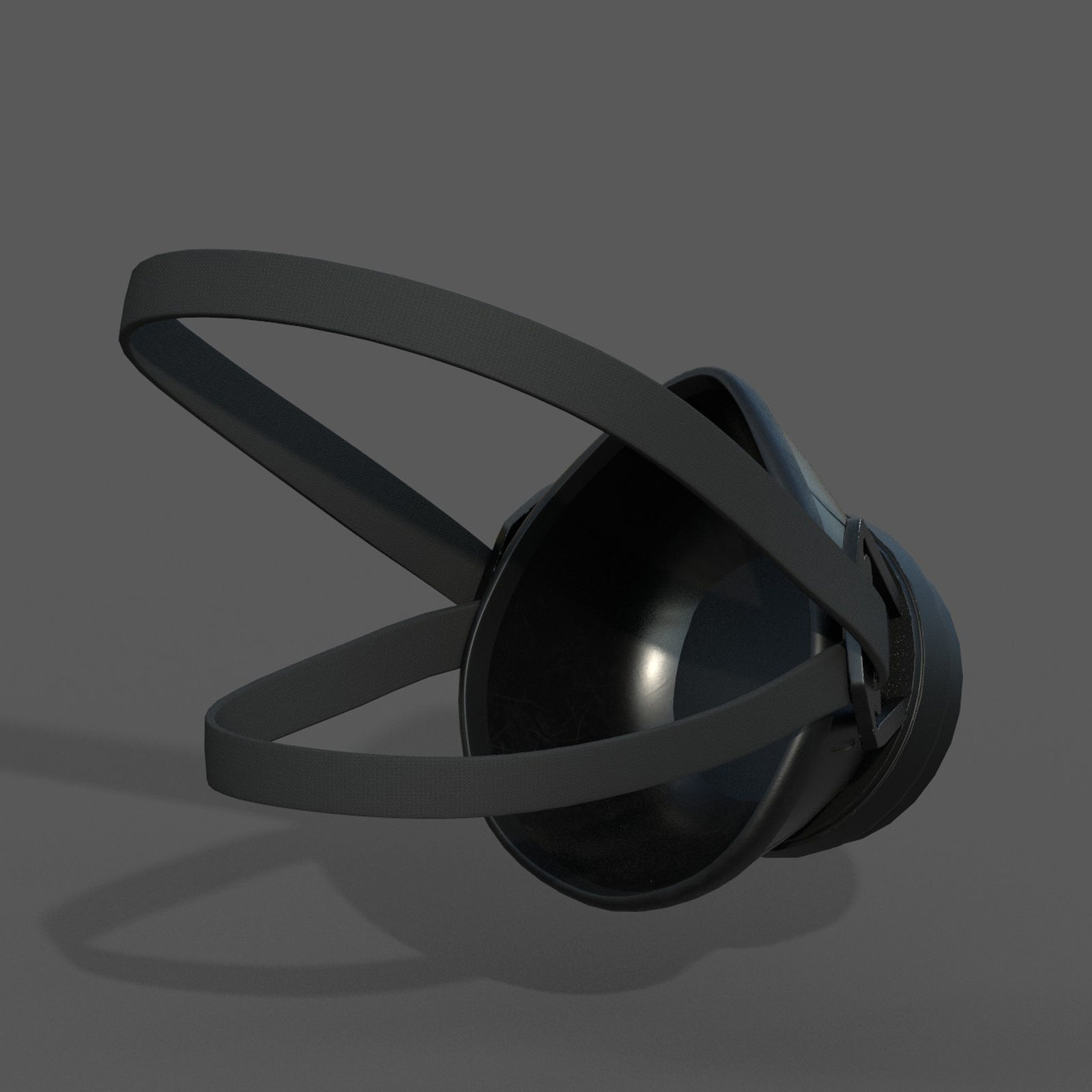 Gas mask protection futuristic technology armor develop  Low-poly 3D model_8