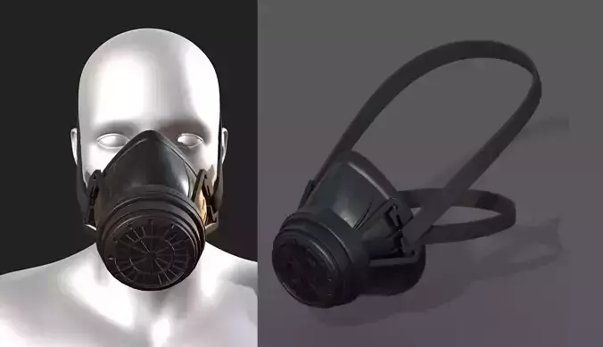 Gas mask protection futuristic technology armor develop 