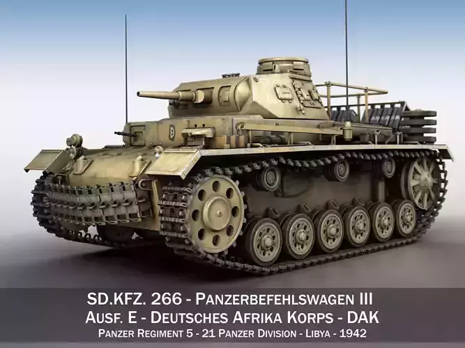 PzBefWg III - Ausf E - DAK 