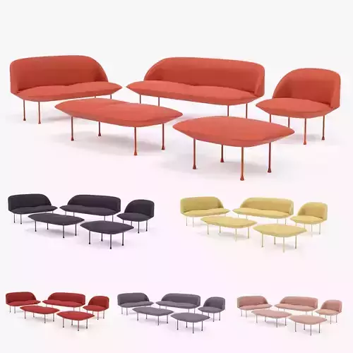 Muuto Oslo Furniture Set 3D model