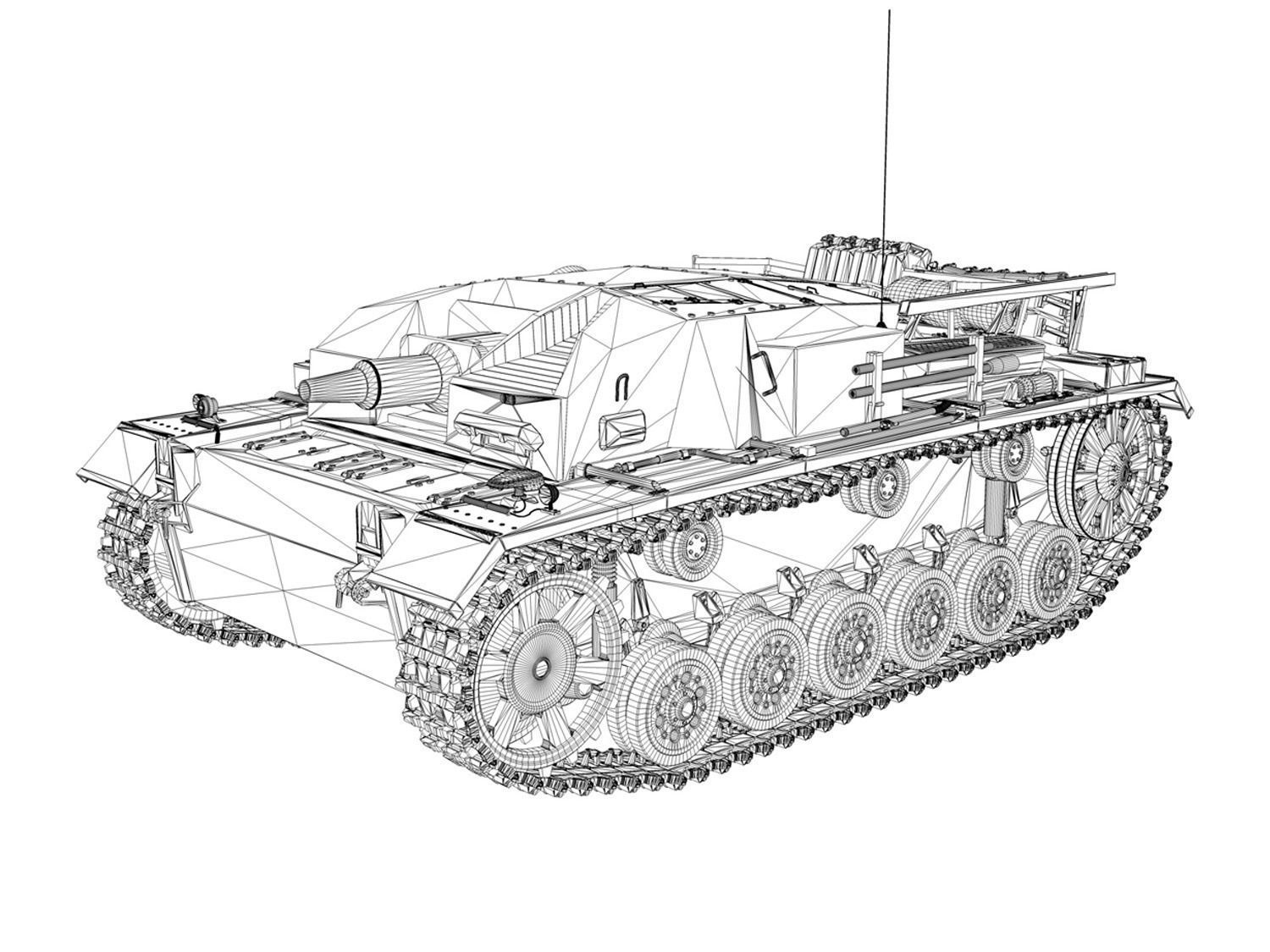 StuG III - Ausf B - StuG Abt 191 3D model_10