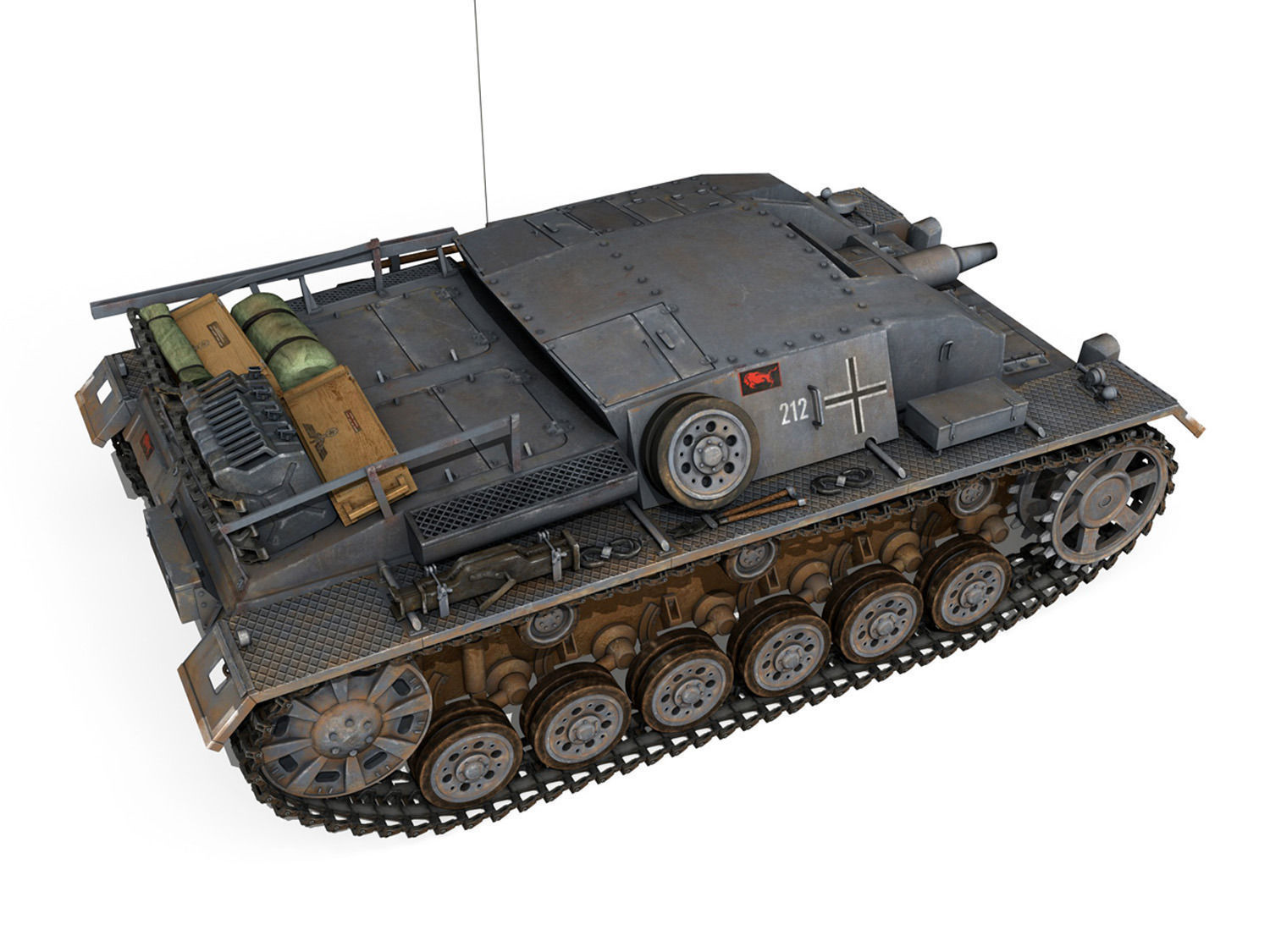 StuG III - Ausf B - StuG Abt 191 3D model_5