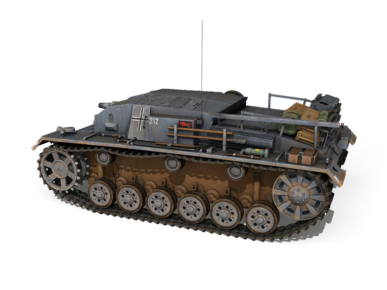 StuG III - Ausf B - StuG Abt 191 3D model_2
