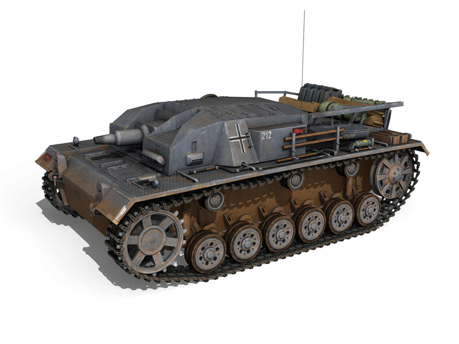 StuG III - Ausf B - StuG Abt 191 3D model_1