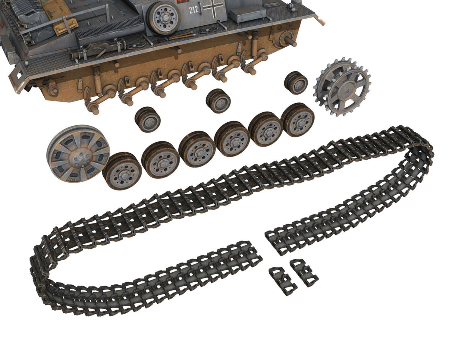 StuG III - Ausf B - StuG Abt 191 3D model_8