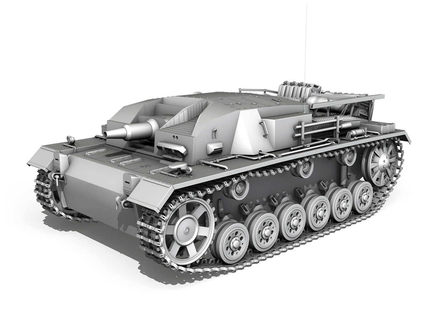 StuG III - Ausf B - StuG Abt 191 3D model_9
