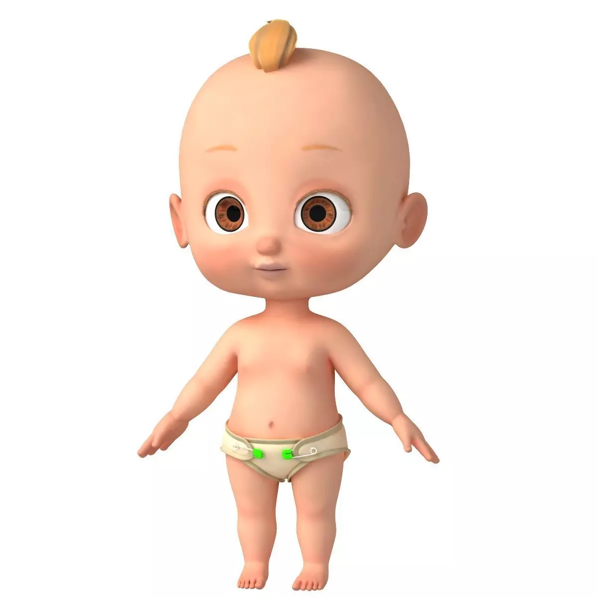 Cartoon Baby 3D model