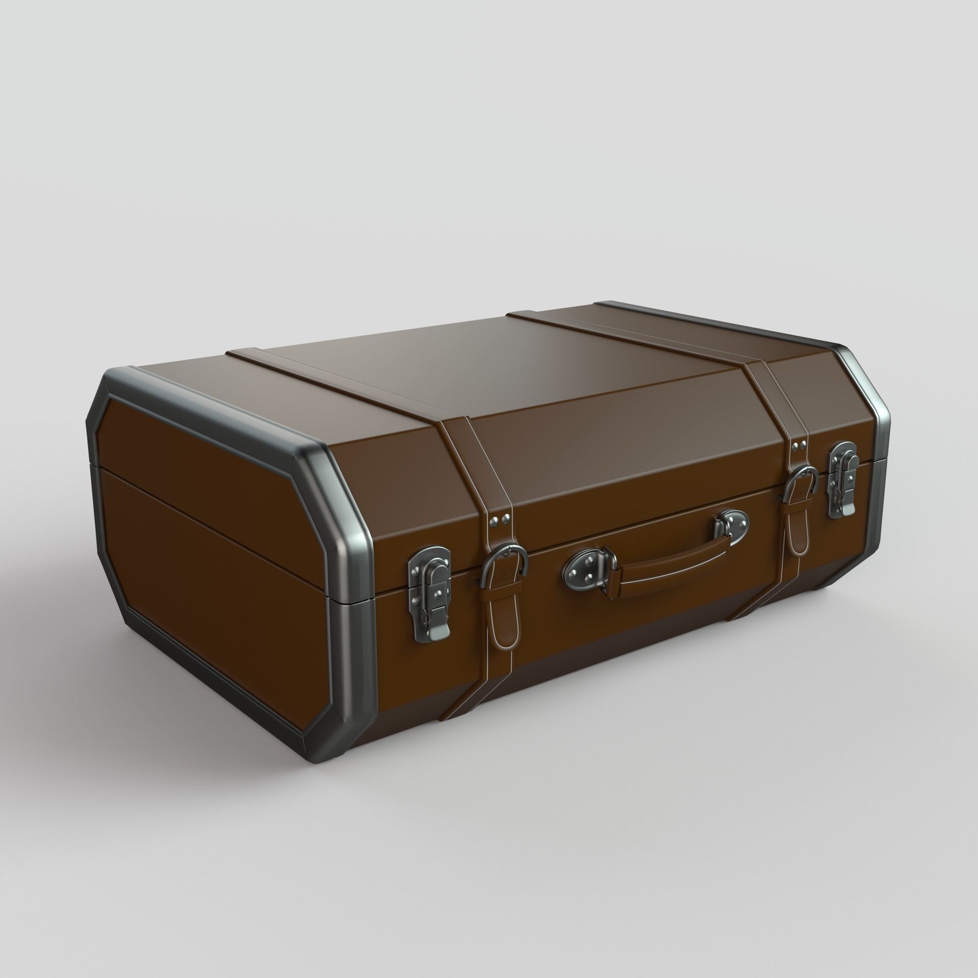 Vintage Suitcase 3D model_1