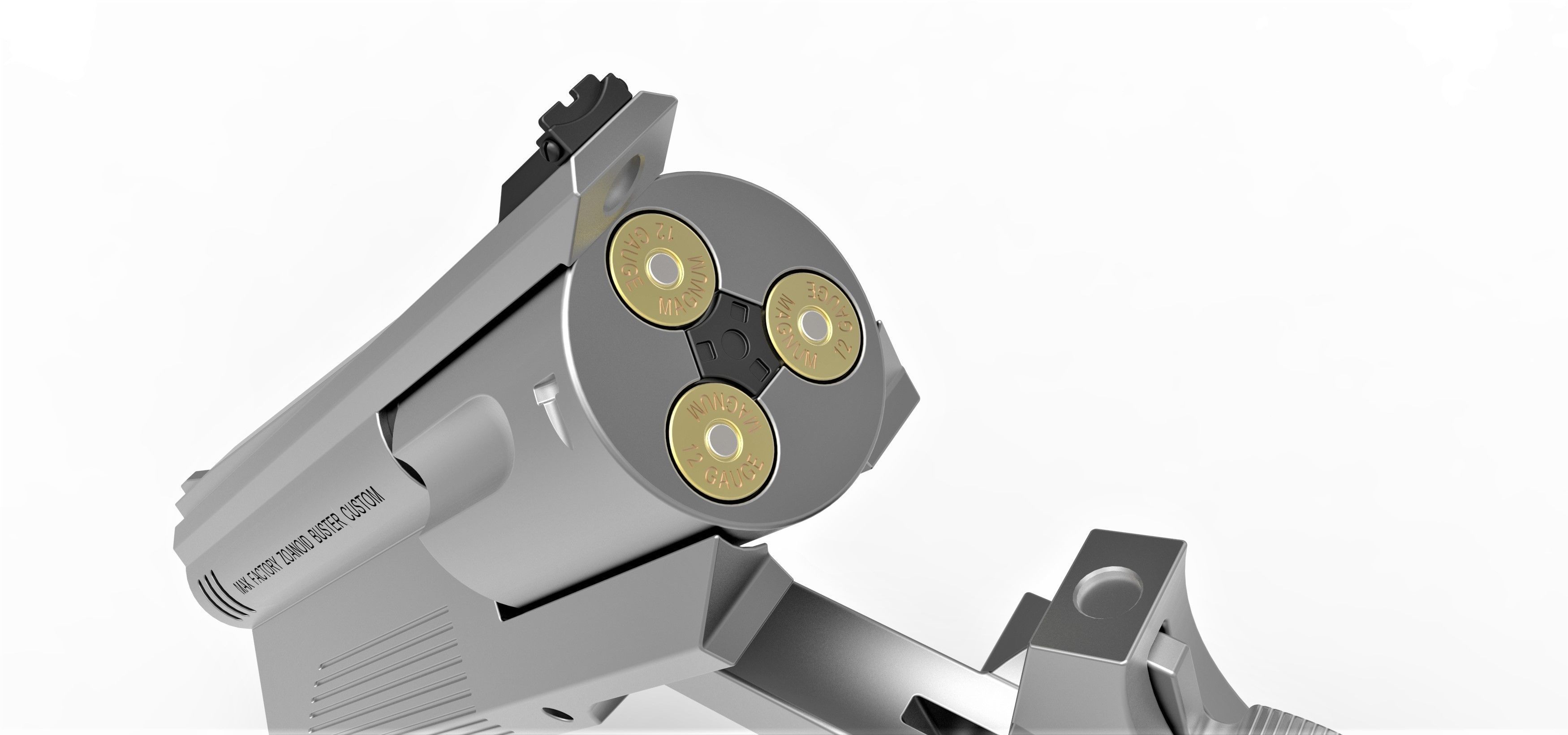 Zoanoid Buster revolver from the Guyver 3D model_19