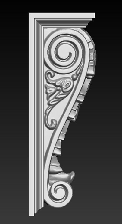 Corbel Decorative 6   3D model 3D print model_2