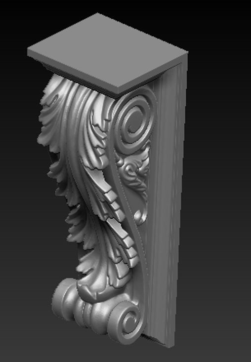 Corbel Decorative 6   3D model 3D print model_3