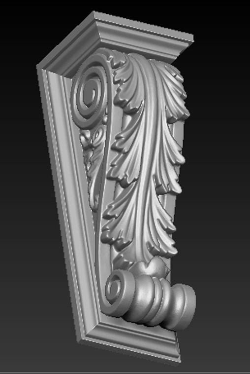 Corbel Decorative 6   3D model 3D print model_4