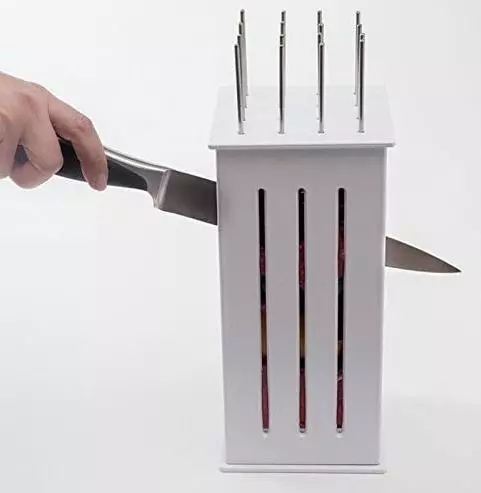 Brochetero square lamp with gold stripe 3D model