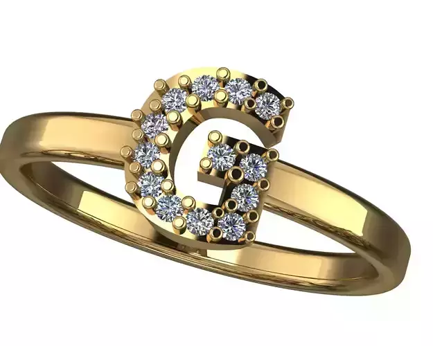 Letter G ring