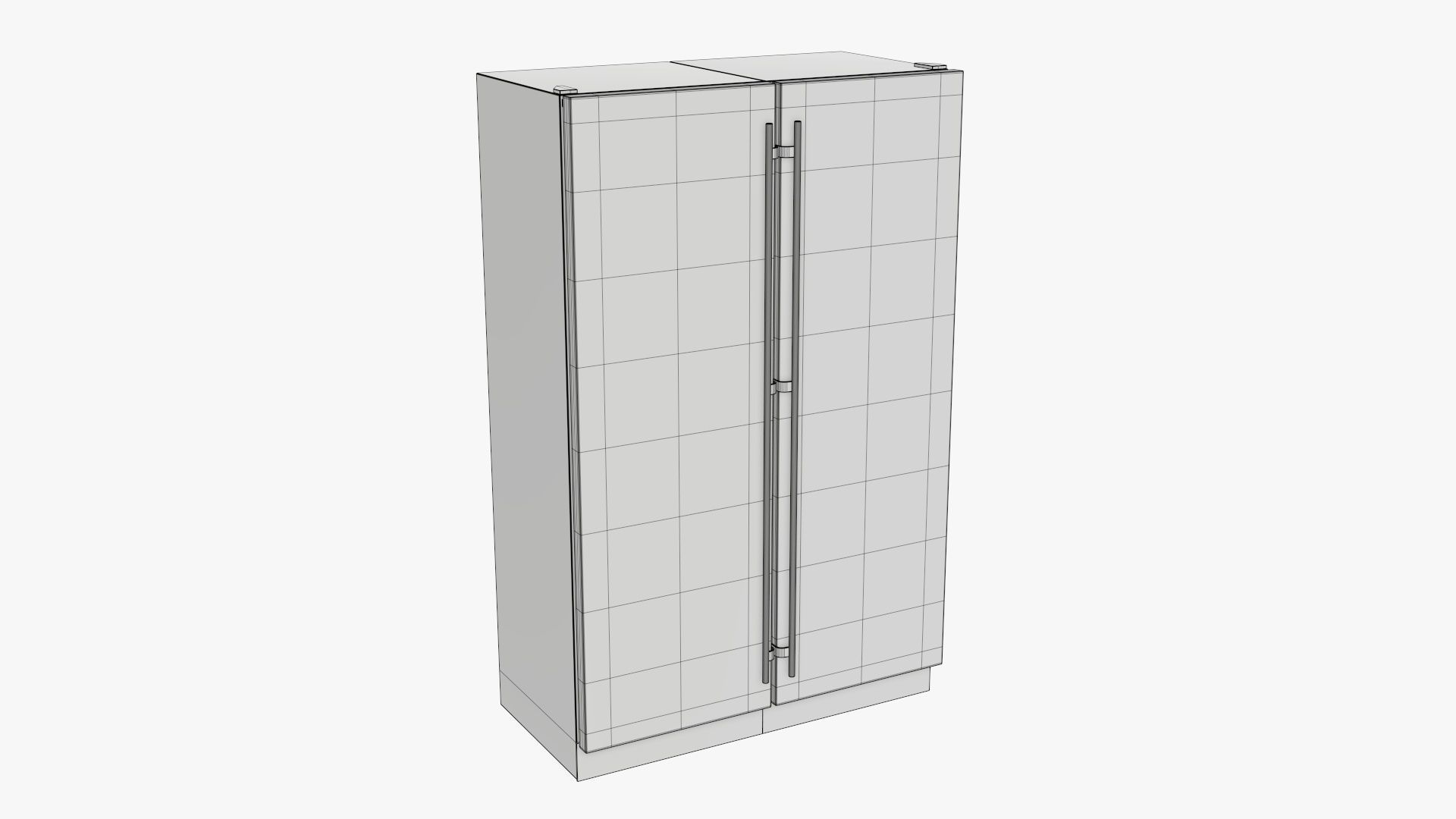 Refrigerator free-standing double 3D model_5