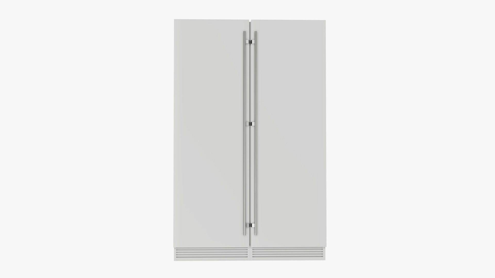 Refrigerator free-standing double 3D model_4
