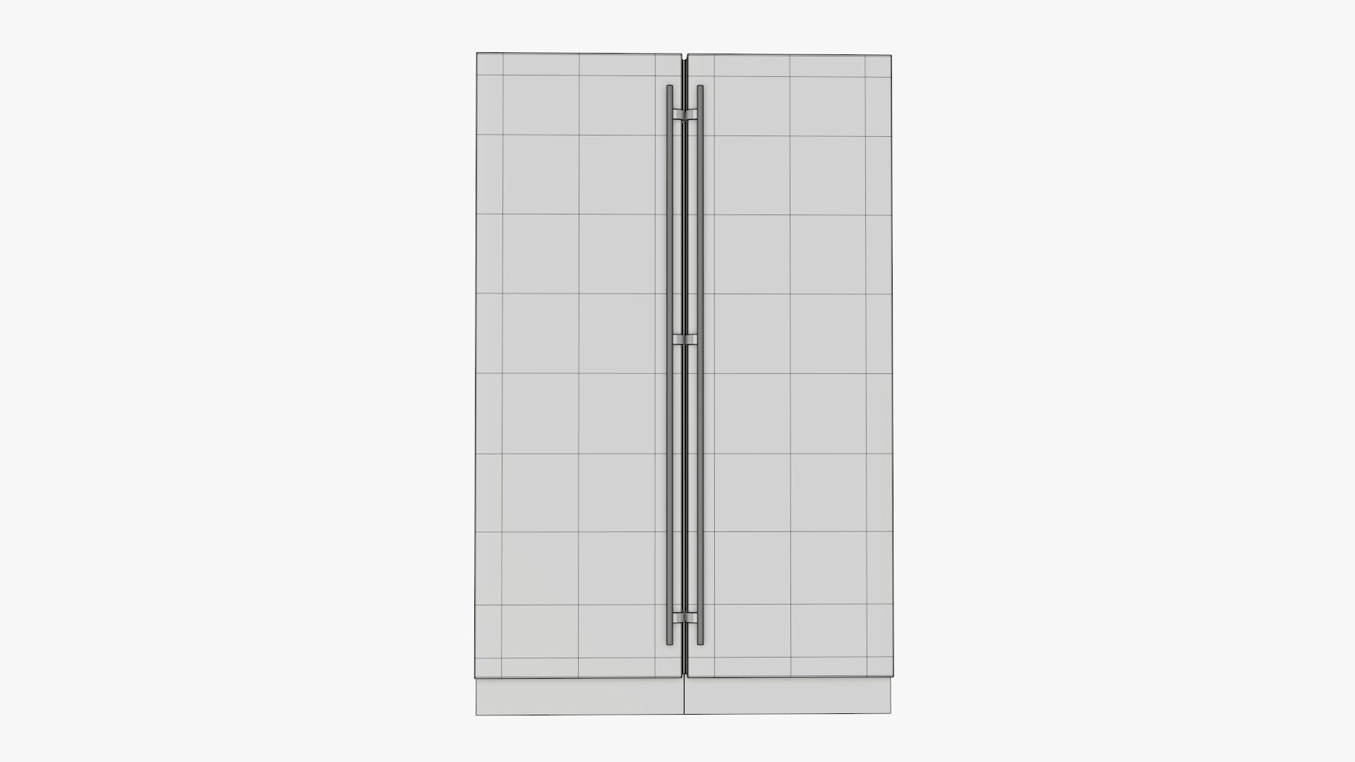 Refrigerator free-standing double 3D model_9
