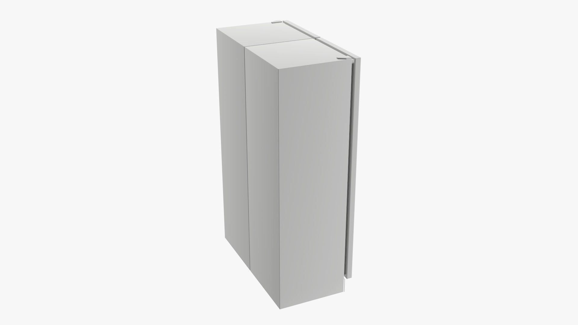Refrigerator free-standing double 3D model_1