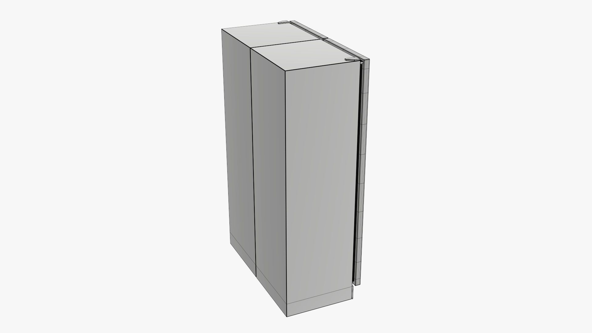 Refrigerator free-standing double 3D model_6