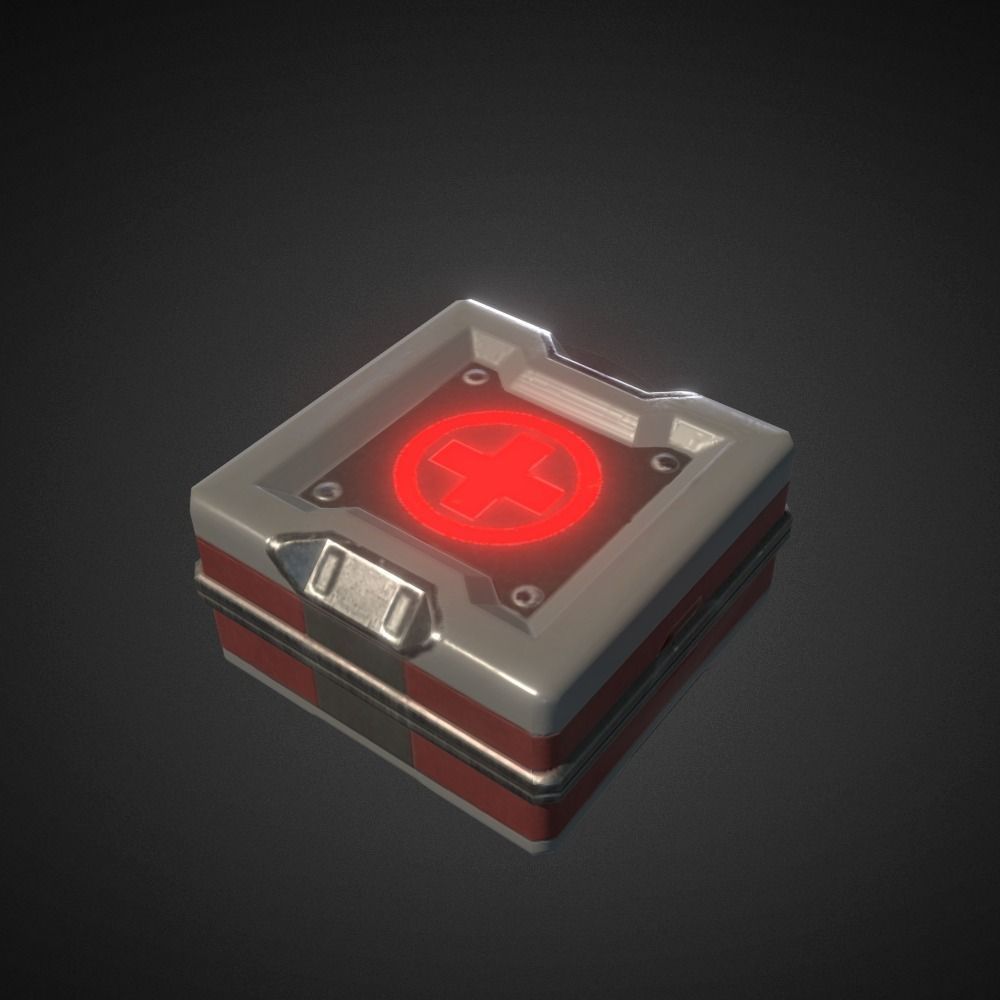 SCI-FI Powerups set Low-poly 3D model_3
