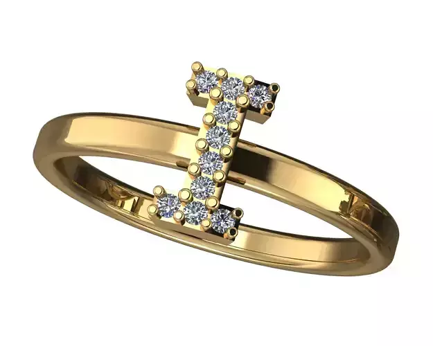 Letter I ring