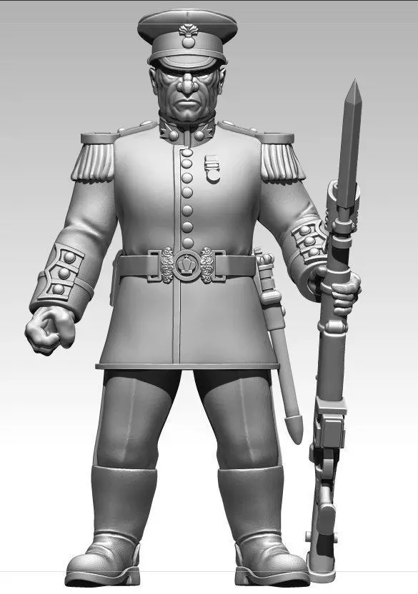Imperial guard meridian iron grenadiers Free 3D model