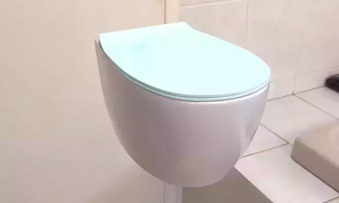 Toilet styrofoam coffee cup