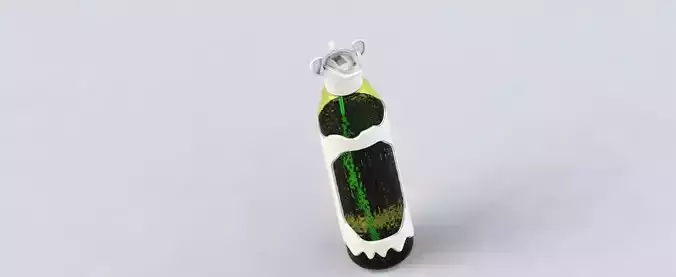 Grandmaster plastic bottle with stripes 3D print model
