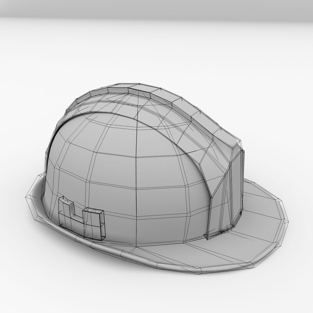 Construction Helmet 3D model_4