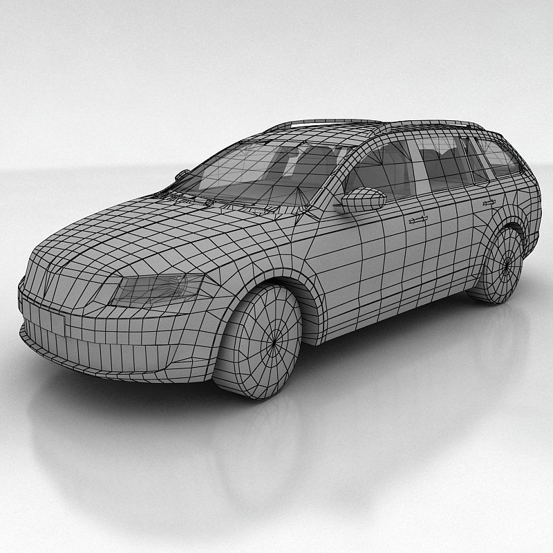 Skoda Octavia 3 Combi Low-poly 3D model_10