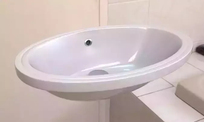 Washbasin bathroom sink with drainer