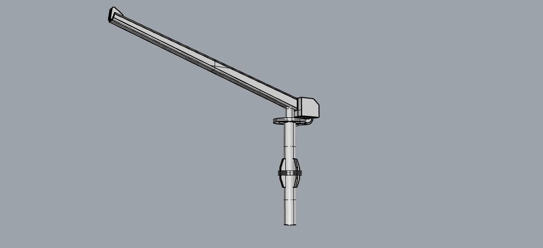 Lifeboat Crane 3D print model_1